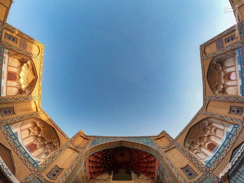 معماری زیبای سردر بازار قیصریه اصفهان+عکس