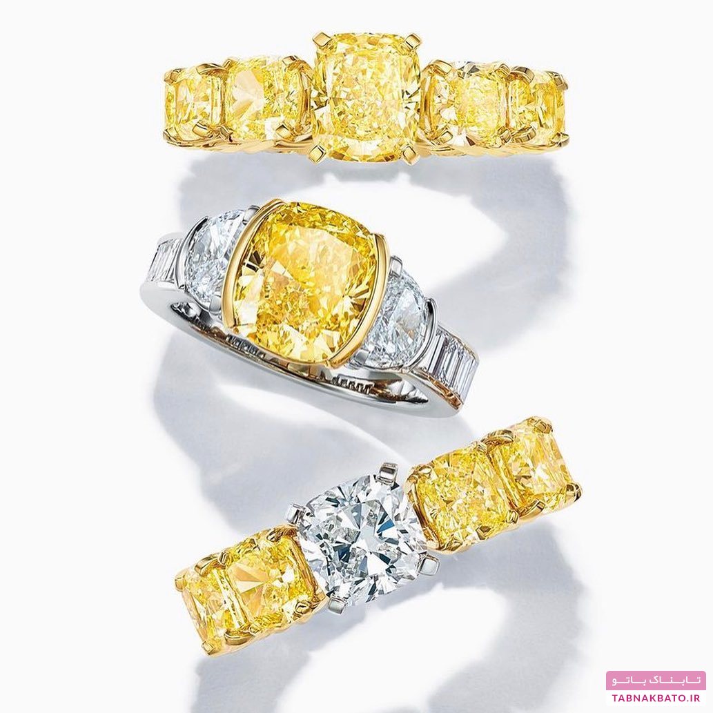 شگفتی الماس و سنگ‌های زرد در جواهرات