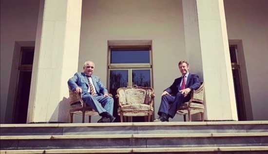 عکس سفیر جدید انگلیس در محل کنفرانس تهران