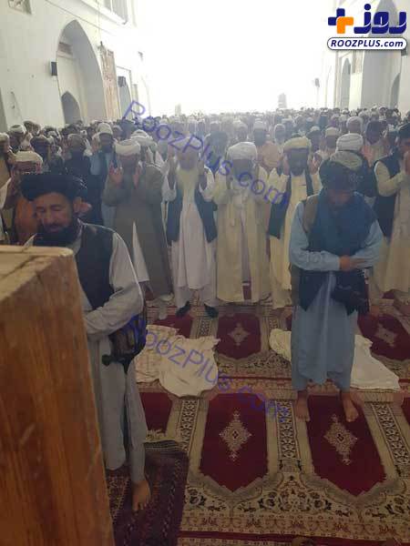 اولین نماز جمعه طالبان در مسجد بزرگ هرات+عکس