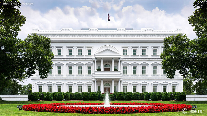 ۵ طراحی معماری کاخ سفید که رد شدند