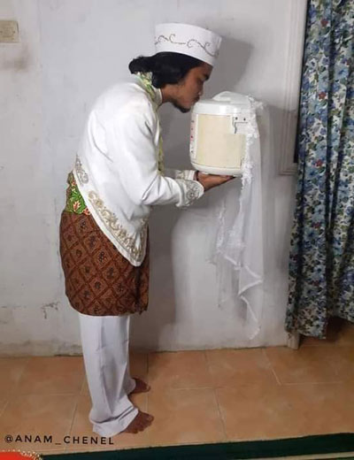 مرد اندونزیایی با پلوپز ازدواج کرد