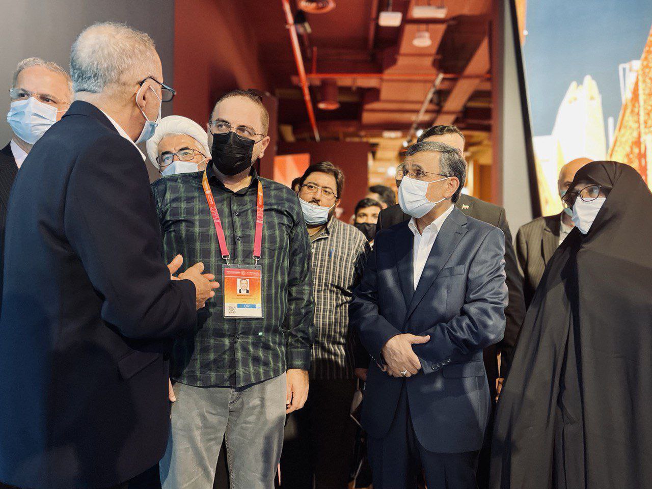 حضور احمدی‌نژاد در نمایشگاه اکسپو ۲۰۲۰ دبی + عکس