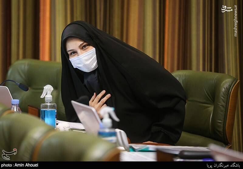 نرجس سلیمانی در جلسه شورای شهر تهران