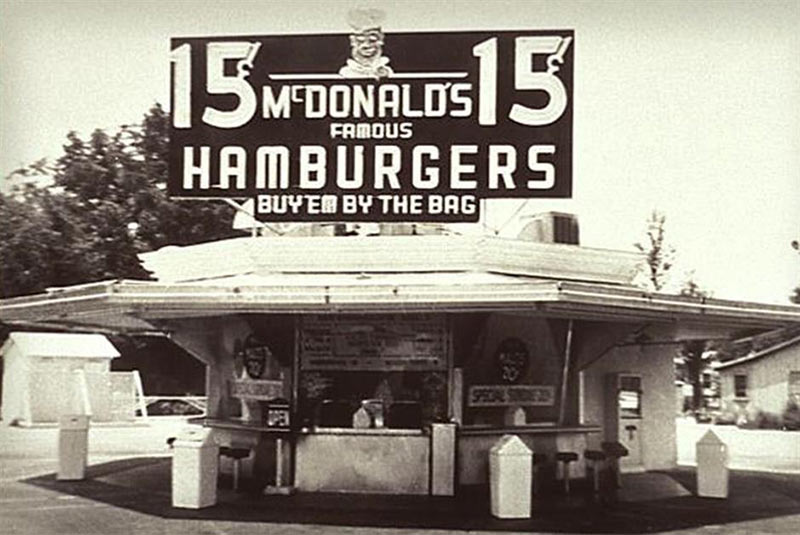 اولین منوی غذایی رستوران مک دونالد با تنها ۹ نوع غذا و نوشیدنی