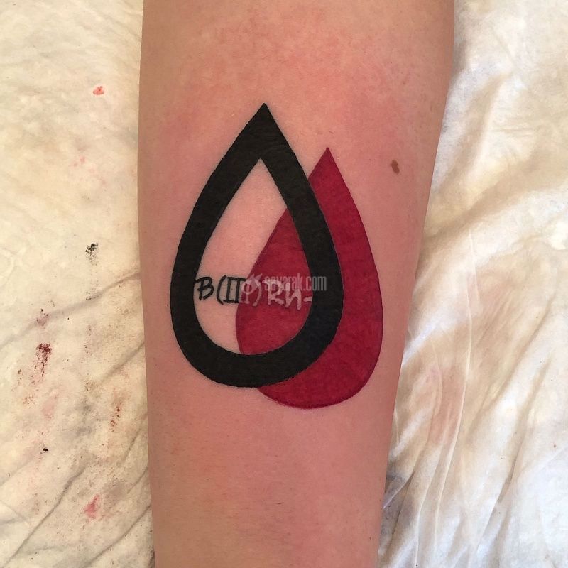 معنی تاتو گروه خون عکس و توضیحات