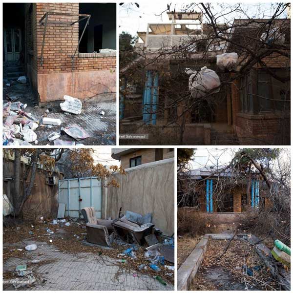 تصاویری از وضعیت بدِ خانه‌ی فخرِ شعر ایران