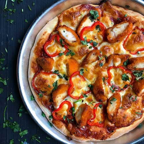 پیتزا مرغ سوخاری؛ کافیه فقط امتحانش کنید!