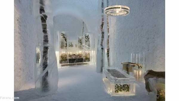 سوئیت سلطنتی در هتل یخی سوئد