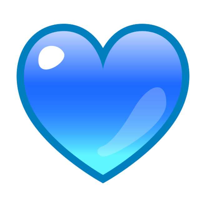 معنی ایموجی قلب آبی (Blue Heart)