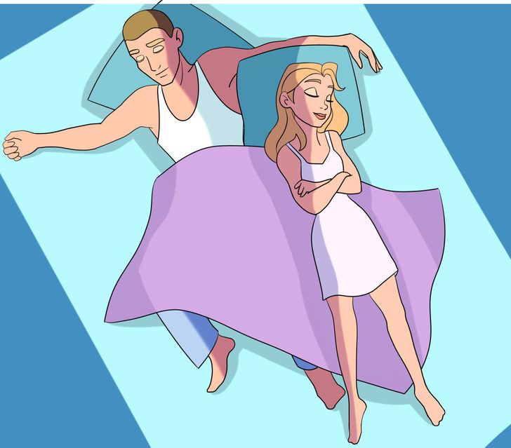تست شخصیت شناسی براساس نوع خوابیدن: عادت خواب تان از رابطه شما می‌گوید!