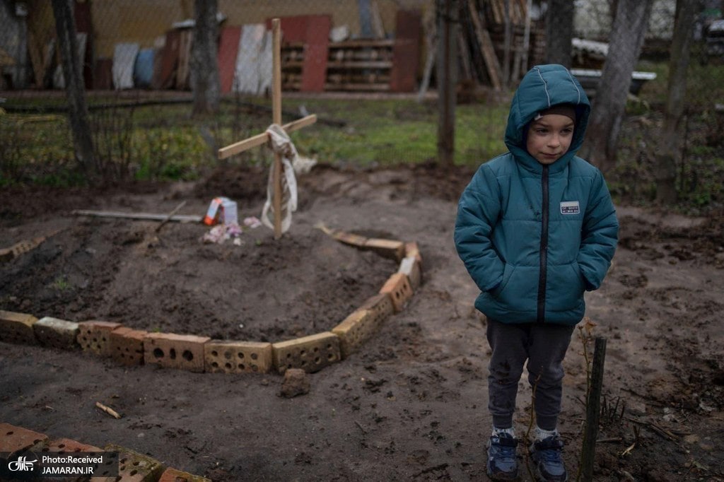 تصویر دردناک از کودک جنگ‌زده‌ی اوکراینی