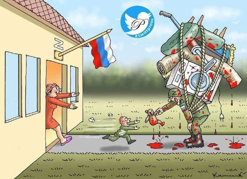 تصویر ویژه از بازگشت سرباز روس به خانه!