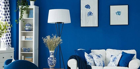 رنگ نیلی چیست و چگونه از آن در دکوراسیون خانه استفاده کنیم؟