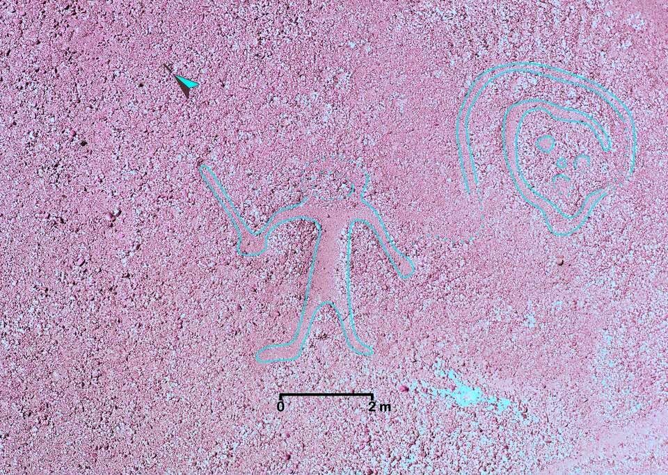 کشف ۱۰۰ طرح جدید و اسرارآمیز در صحرای باستانی نازکا(خبرفوری)