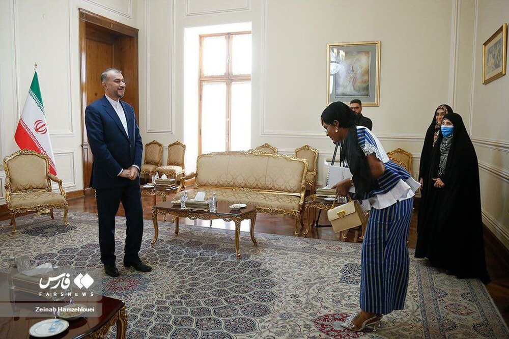 عکس متفاوت زنِ تاثیرگذار در دیدار با وزیر خارجه