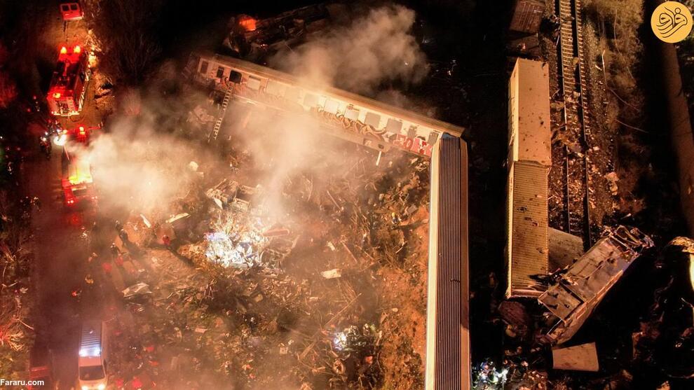 تصادف مرگبار دو قطار در یونان(فرارو)