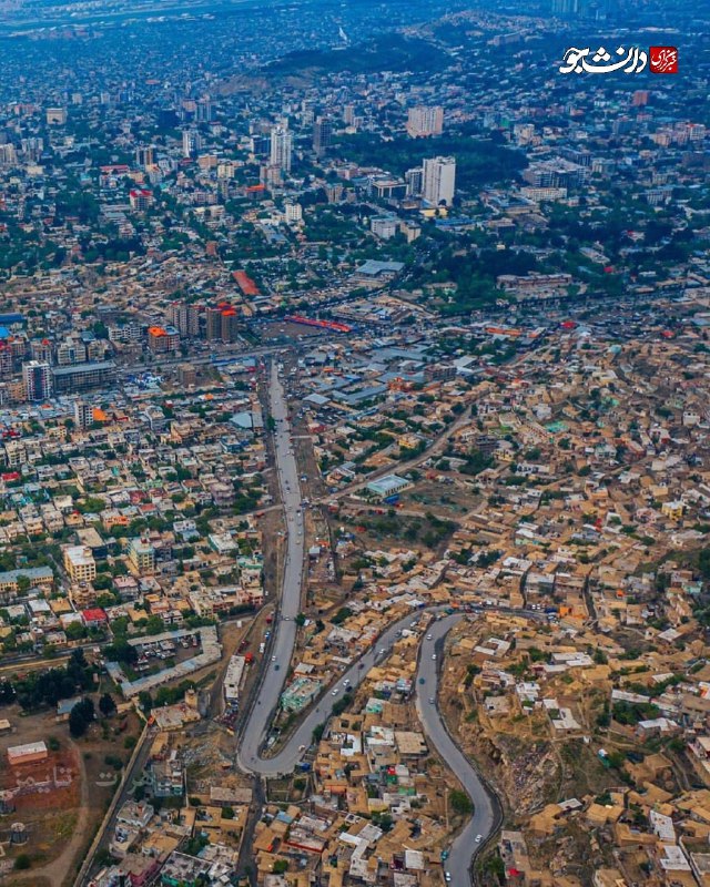 تصویری هوایی از کابل پایتخت افغانستان