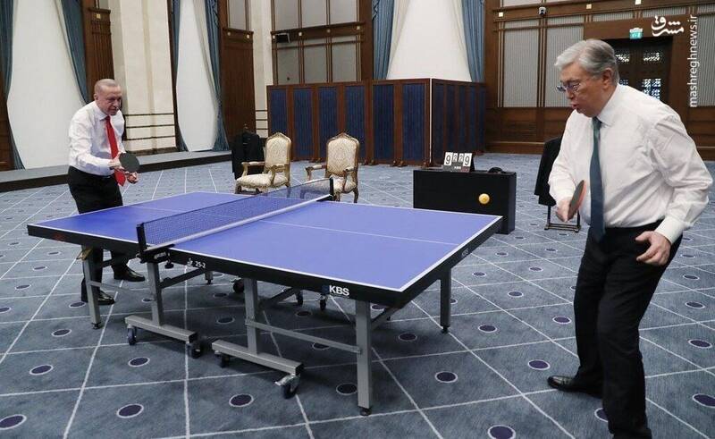 پینگ‌پنگ بازی کردن دو رئیس جمهور