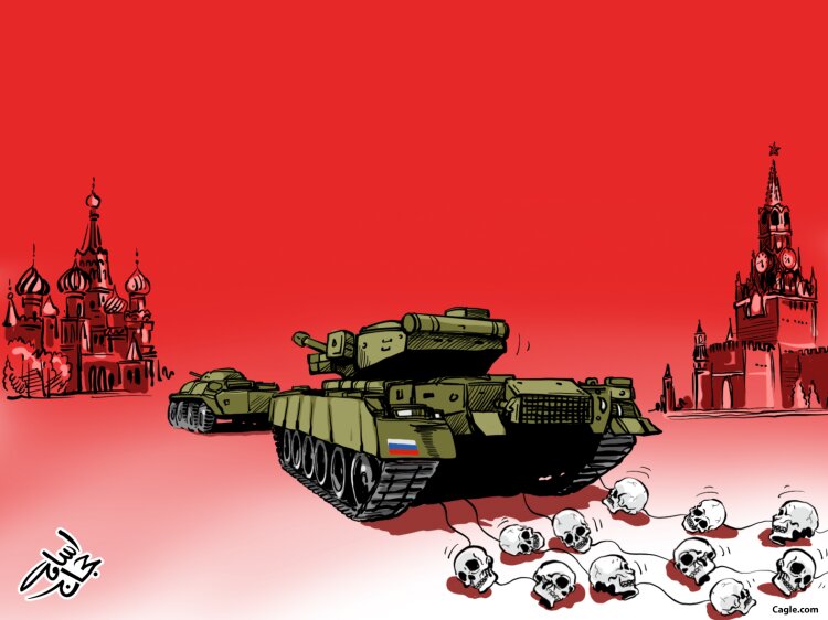 نمای دیده نشده از رژه ارتش روسیه