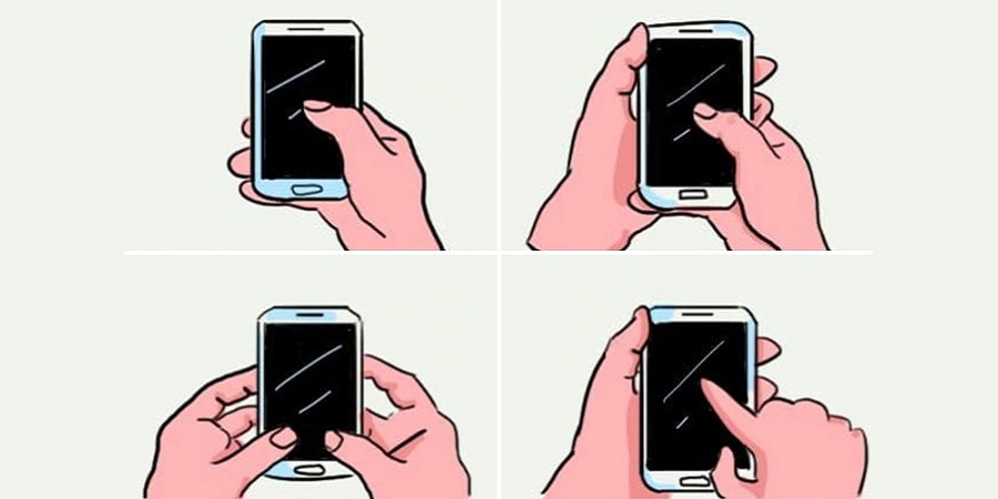 شخصیت‌شناسی با نحوه نگه داشتن گوشی موبایل