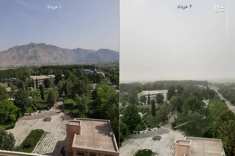 کرمانشاه قبل و بعد از طوفان