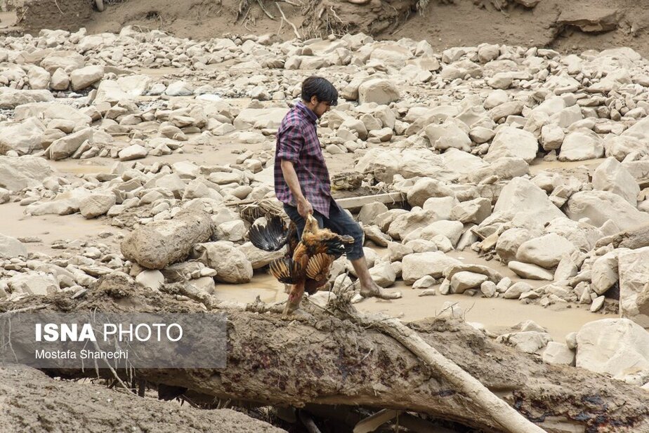 خسارات سیل در غرب مازندران