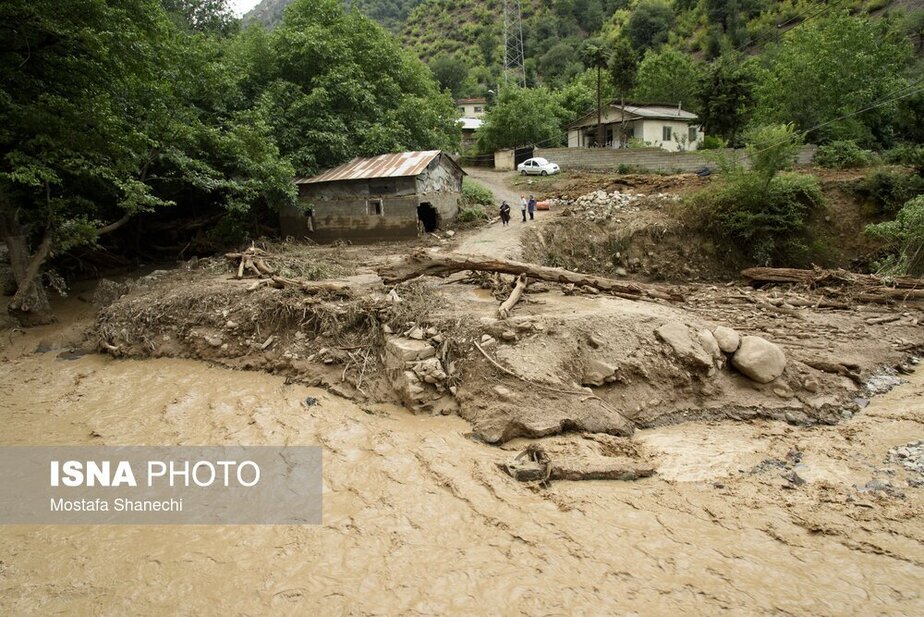 خسارات سیل در غرب مازندران