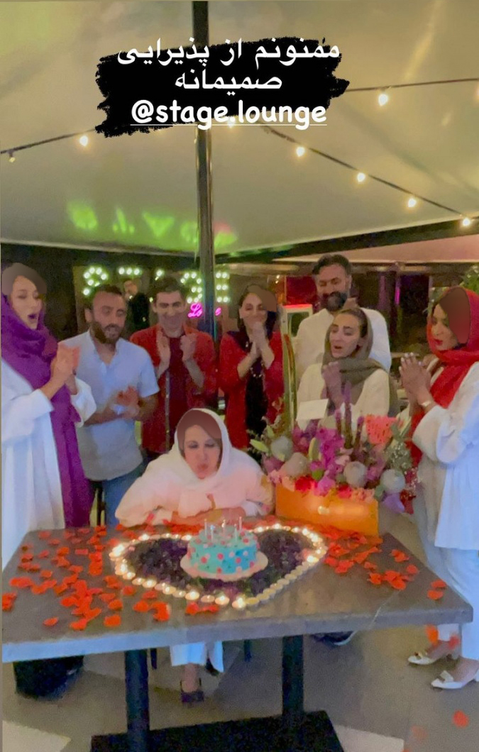 عکس‌های تولد بازیگر زن ایرانی کنار عروسش