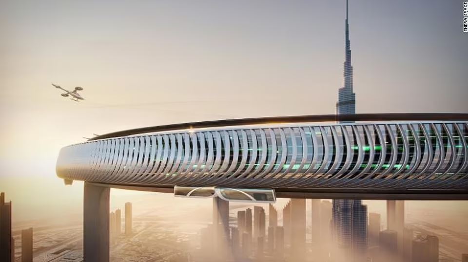 معماری باورنکردنی و آینده نگرانه؛ حلقه‌ای غول‌پیکر دور برج خلیفه