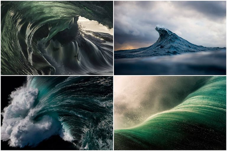 عکس‌های باورنکردنی از زیبایی و قدرت امواج اقیانوس‌ها