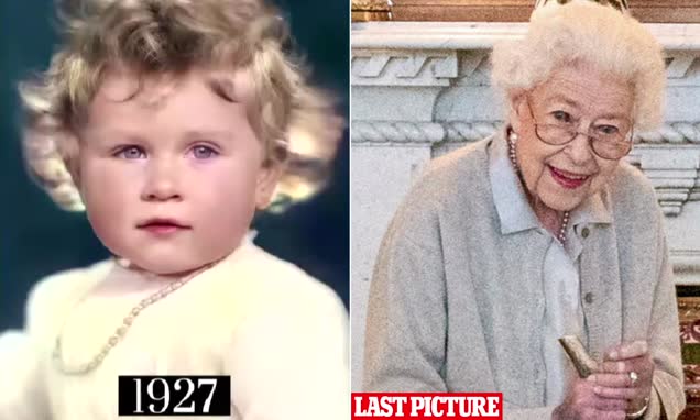تایم لپسی جالب از زندگی ملکه الیزابت دوم از ۱ تا ۹۵ سالگی + ویدیو