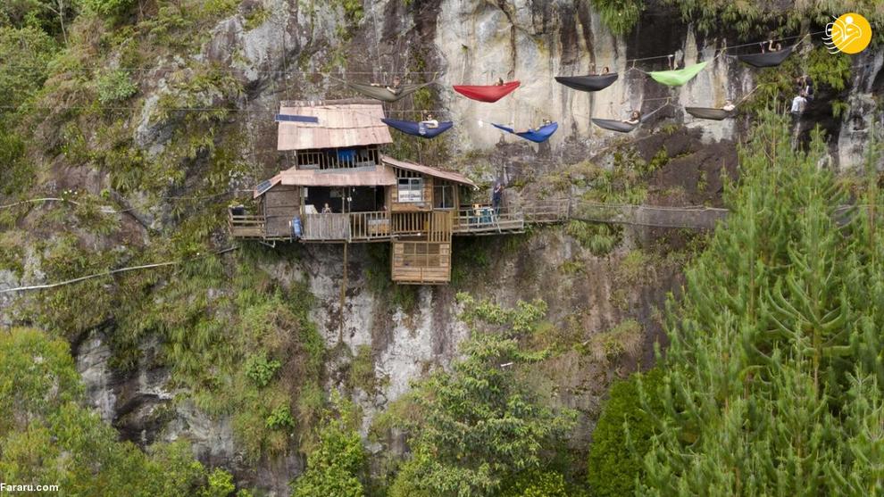 هتلی روی صخره‌ای عمودی برای ماجراجویان