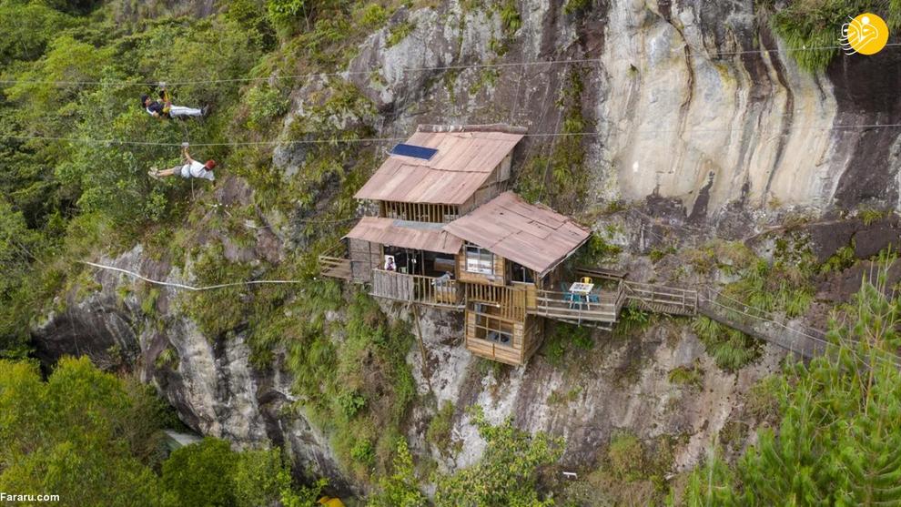 هتلی روی صخره‌ای عمودی برای ماجراجویان