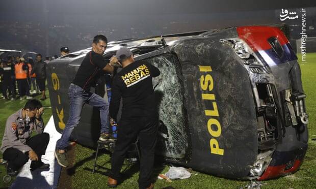 ۱۲۷ کشته در حاشیه مسابقه فوتبال اندونزی