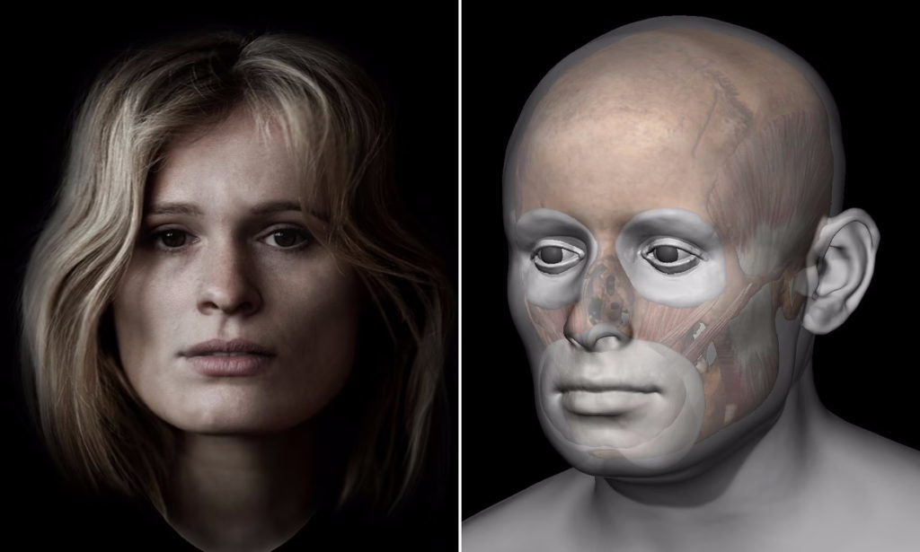 بازسازی سه‌بعدی چهره یک زن زیبای قرون وسطی