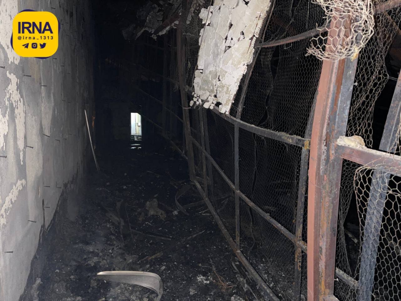 آتش‌سوزی گسترده در «اوین» به روایت تصویر