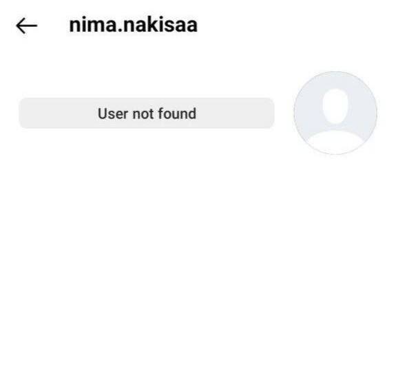 حذف صفحه اینستاگرامی نیما نکیسا بخاطر محکوم کردن اغتشاشگران