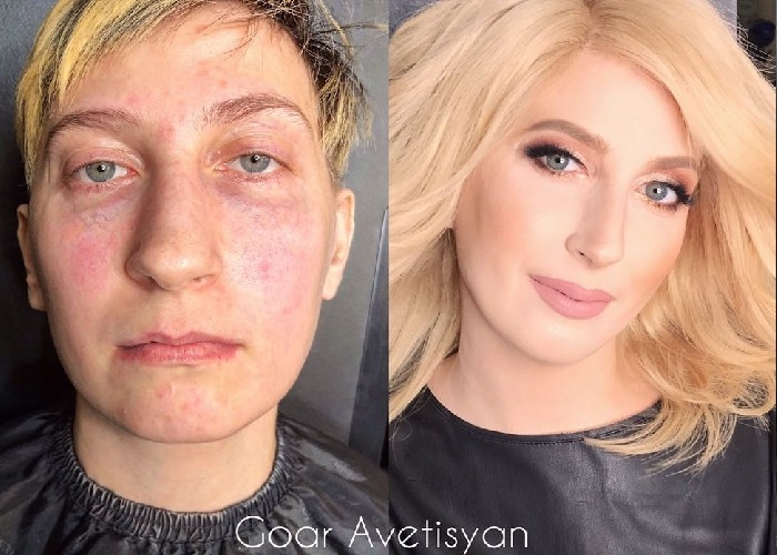 معجزه آرایش؛ ۱۴ عکس باورنکردنی از قبل و بعد آرایش زنان