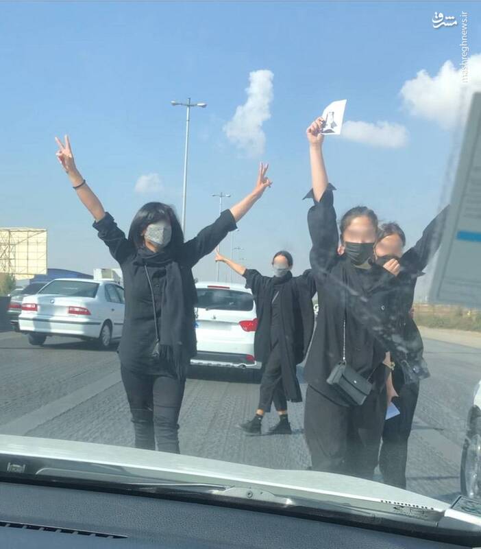 فریادهای ۴ دختر معترض در تجمعاتِ کرج
