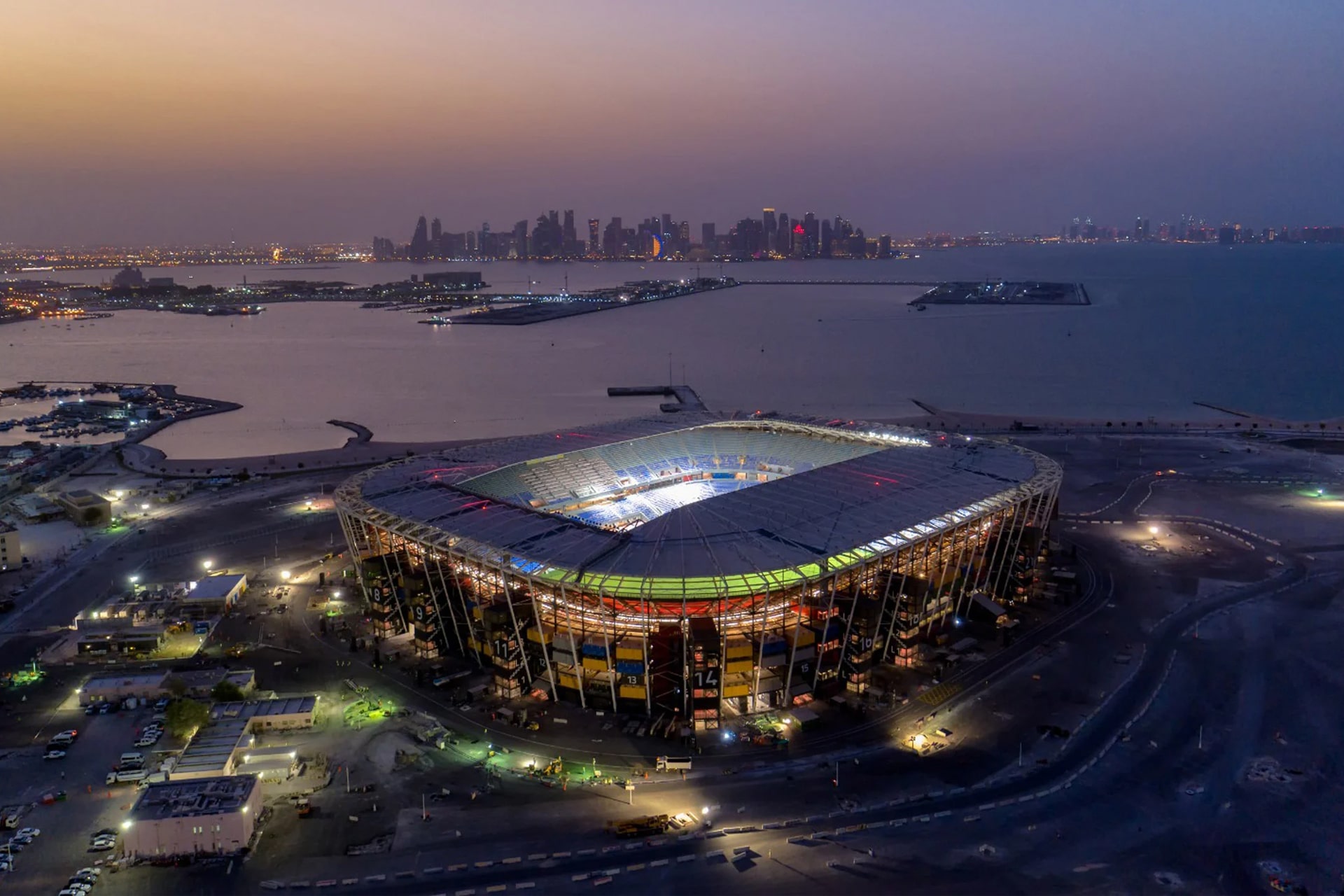 نگاهی به ورزشگاه موقت در جام جهانی ۲۰۲۲ قطر