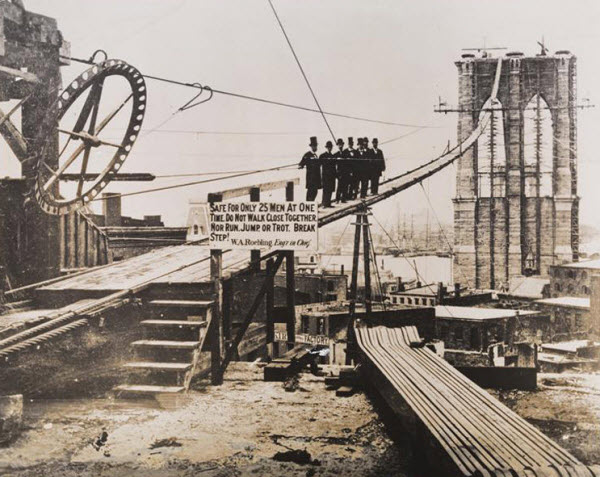 پل بروکلین: اولین پل معلق فلزی و دو معمار ناکام‌اش
