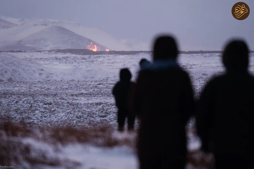 صحنه‌هایی تماشایی از فوران آتشفشان در ایسلند (فرارو)