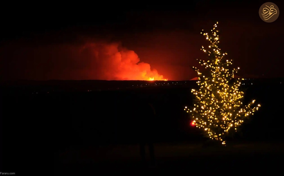 صحنه‌هایی تماشایی از فوران آتشفشان در ایسلند (فرارو)
