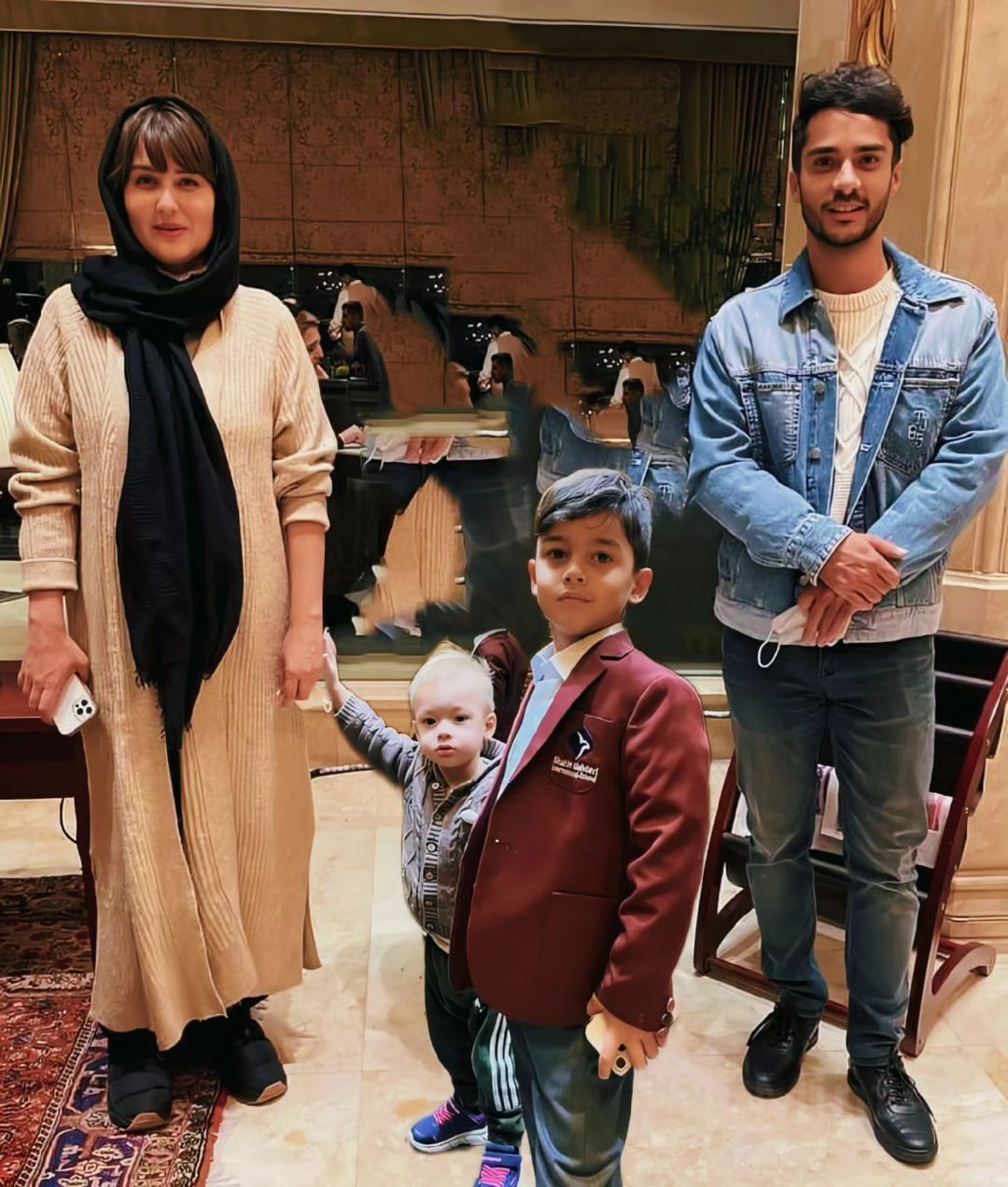 عکسی بامزه از ساعد سهیلی و خانواده جذابش