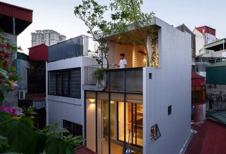 طراحی فوق‌العادۀ یک خانۀ ۶ در ۴ متری در ویتنام (بیتوته)