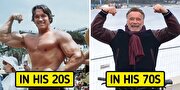 تغییرات بدن آرنولد شوارتزنگر از ۱۸ تا ۲۸ سالگی
