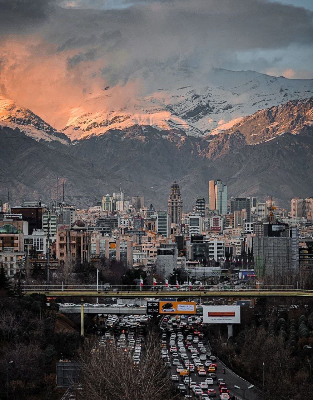 نکته خاص در عکسی که دیروز از تهران ثبت شد