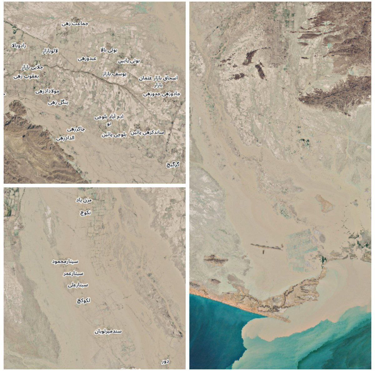 تصویر هوایی از وضعیت وخیم سیستان و بلوچستان