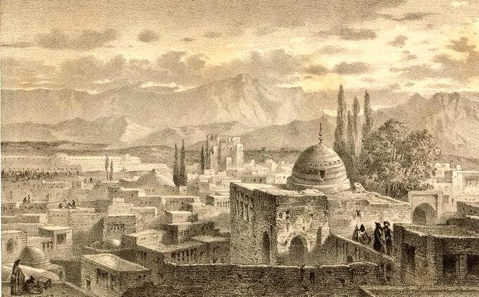 تصویر قدیمی از تبریز در ۱۷۰ سال پیش